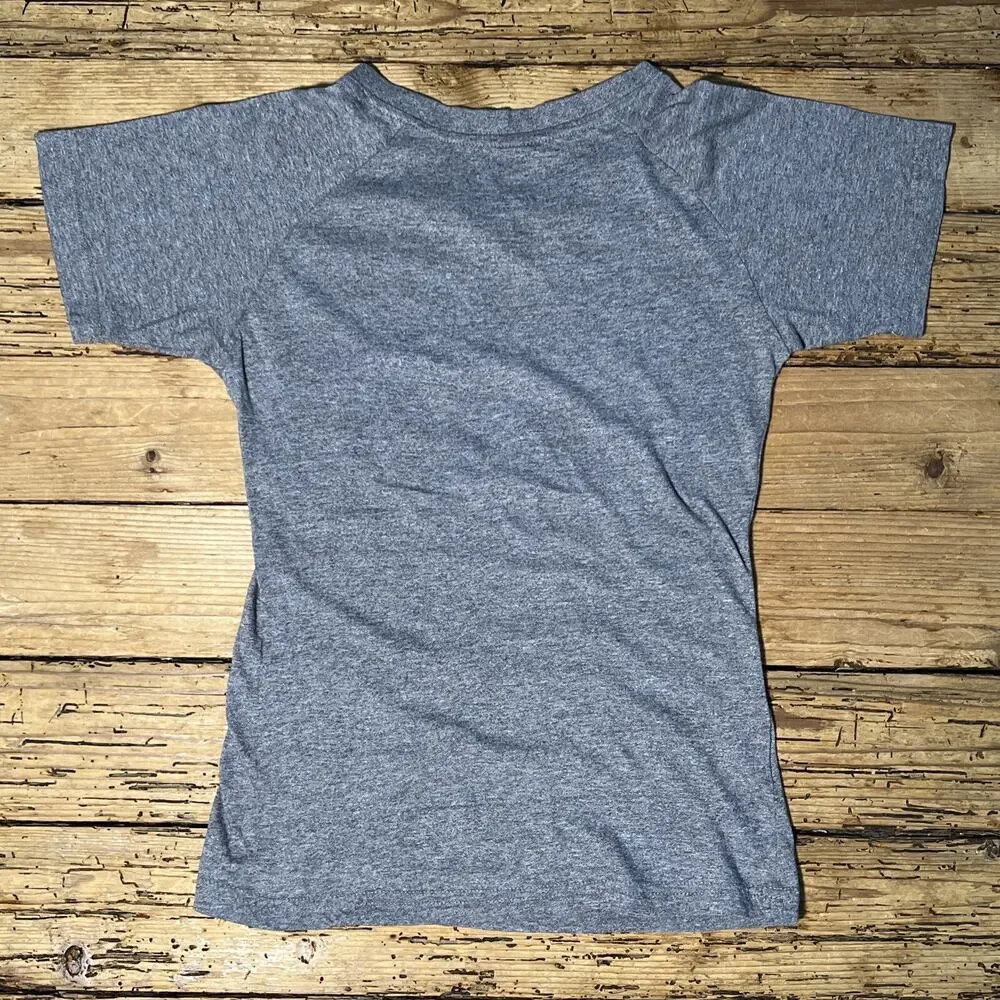 Adidas Youth M Gray V Neck Angels Baseball T Shirt